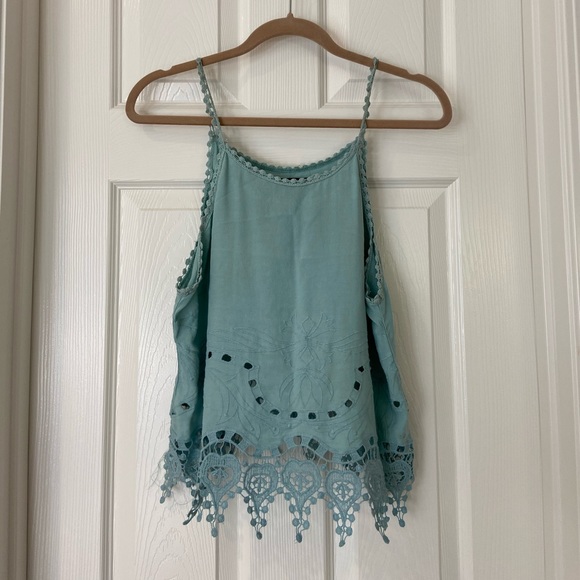 Kendall & Kylie Tops - ✨HP✨ Turqoise Lace Camisole